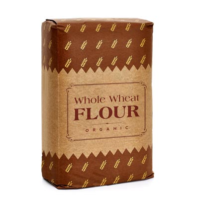 whole wheat flour bag ready for workout
